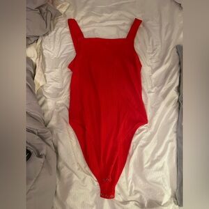 Bright Red Bodysuit